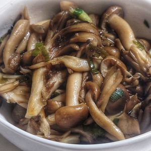 オレンジの作ってみた!投稿(きのこのねぎ塩レモン【作り置き】)