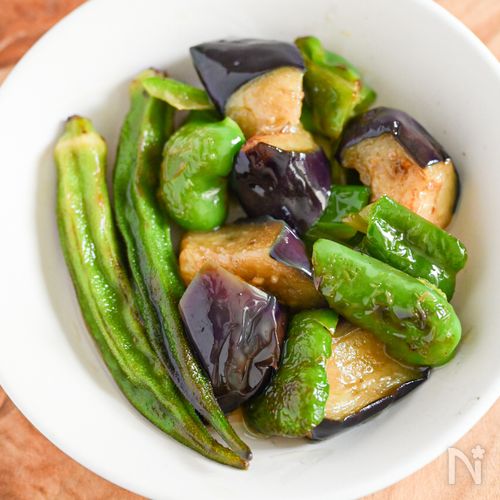 味付けはめんつゆだけ！夏野菜の簡単揚げ浸し