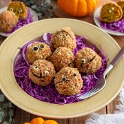 かぼちゃのひとくちコロッケ。ハロウィンパーティーのおかず！
