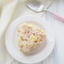 【幼児食】ハムとチーズのおかかおにぎり