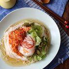 ごま和えキムチそうめん。