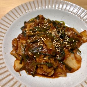 ぴの作ってみた!投稿(【豚キムチならぬ鶏むねキムチ】絶品！！ヘルシー大満足♪)