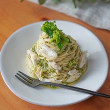 菜の花とささみのジェノベーゼ