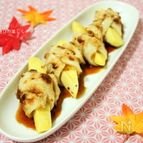 ほっこり秋の味♪さつま芋とクルクル竹輪の甘煮