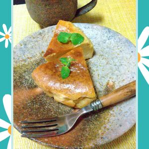 チョロリスの作ってみた!投稿(【濃厚きな粉の和風チーズケーキ】お口でとろけるおいしさ♡)