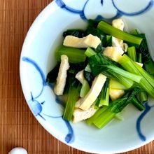 小松菜と油揚げの煮びたし