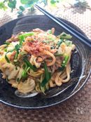 さっぱり和風焼きうどん♡