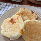 フライパンで作る♪【米粉の平焼きチーズパン】
