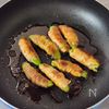 うまだれ!スナップえんどうの甘辛肉巻きの工程4