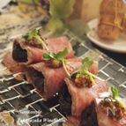 バルサミコプルーンのローストビーフ巻き