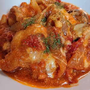 まゆのの作ってみた!投稿(金の洋食屋さんシリーズ💖鶏の濃厚トマトクリーム煮☆🤩☆)