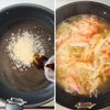 かにかまレタスのあんかけ卵チャーハン♪包丁いらずのおうち中華の工程3