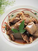 牛すじと蒟蒻のピリ辛煮