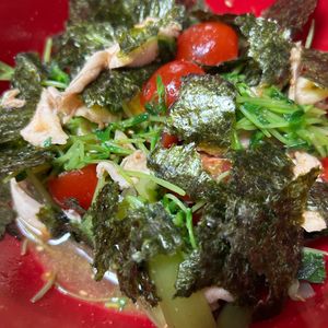 ゆくゆくの作ってみた!投稿(【ささみと豆苗の中華風海苔サラダ】ヘルシー☆ボリューム◎)