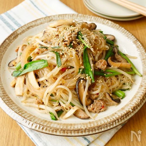 【もやし麻婆はるさめ】もやしたっぷりでヘルシー！