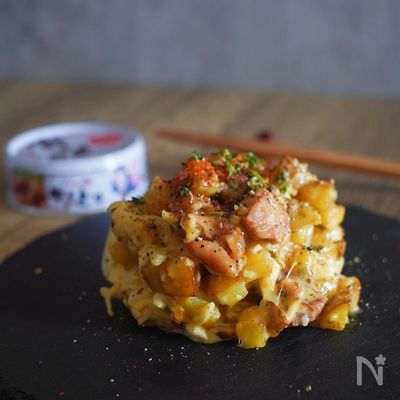 【サラダじゃない!おかず!】反則の焼鳥缶ポテサラ