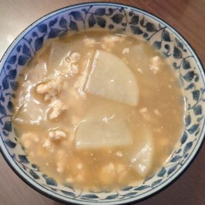 たりおの作ってみた!投稿(【大根とひき肉のとろみスープ】ご飯に合う中華風♪)