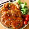 フライパンで簡単!【鶏もも肉の甘辛ローストチキン】