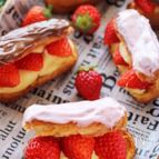 天ぷら粉で作る♡レンジで簡単！サックサクのカスタードエクレア