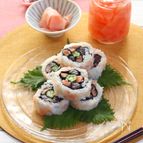 新生姜すし飯の華やか巻き寿司