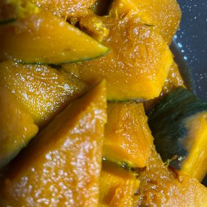 茶釁の作ってみた!投稿(裏ワザで激的ホクホク！かぼちゃの煮物)