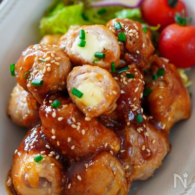 チーズがとろ〜り♪『豚バラチーズボール』
