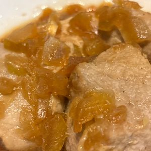 ニコの作ってみた!投稿(ご飯が進む♡食べ過ぎ注意『柔らか豚ヒレの玉ねぎソース』)