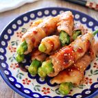 オクラの肉巻き柚子胡椒わさびソース♩レンジで簡単！めちゃうま
