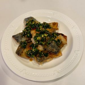 みわの作ってみた!投稿(絶品ニラだれでいただく鯖の竜田揚げ)