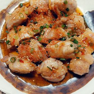 よっこの作ってみた!投稿(ピリ辛で美味しい♪鶏もも旨ポンだれ)