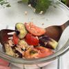 火を使わない！【蒸し茄子とトマトとツナのマリネ】の工程2