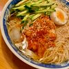 ねおたんの作ってみた!投稿(3分でパパっと簡単！さっぱりつるつるいける「そうめん冷麺」)