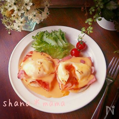 レンジで簡単～♪エッグベネディクト♪