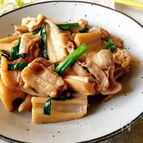 シャクシャク食感♪レンコンと豚バラの甘辛炒め