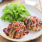 豚こま肉で食べごたえ満点！「お好み風ハンバーグ」