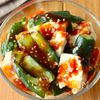 5分で完成!【豆腐ときゅうりの韓国風旨ダレサラダ】包丁不要♩