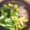 緑黄色野菜の辛子ごまポン酢和えの工程2
