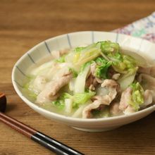 【白菜と豚肉のとろとろあんかけ煮】作業時間10分！減塩にも◎