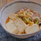 レンジで簡単！＊スタミナ旨味噌肉豆腐＊調味料一律大さじ1！
