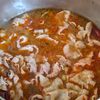 しび辛旨スープで【麻辣肉そば】の工程2