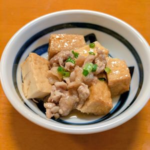 ゆきまる🐬🫧の作ってみた!投稿(【豚こま厚揚げの甘辛すき煮】ワンパン10分!甘辛節約おかず♪)