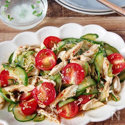 副菜にオススメ！鶏ささみの中華サラダ