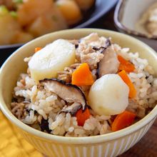 止まらない美味しさ！豚肉と菊芋の中華炊き込みご飯