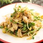 レンジで簡単！蒸し鶏ともやしのハニーマスタード和え