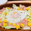 ちひろの作ってみた!投稿(キャベツをもりもり食べれる『巣ごもり卵』ベーコン＆コーン入り)
