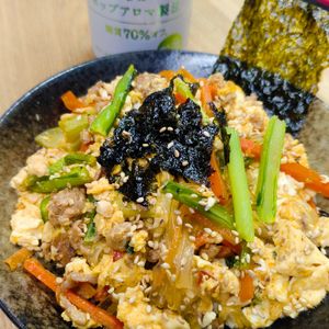 もんぶらん°・*:.。.☆の作ってみた!投稿(【韓国風☆炒り豆腐】ご飯に合う！さっとできて彩り◎栄養満点♡)