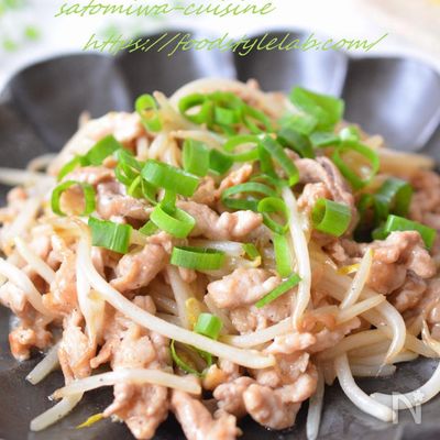 ご飯が進む☆細切り豚肉ともやしの中華炒め