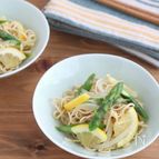 【豆腐干】レモンでさっぱり！アスパラガスとたまねぎの豆腐干