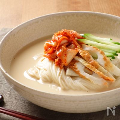 豆乳キムチそうめん
