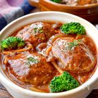 【煮込みハンバーグ】ソースが絶品！お肉柔らか♡デミグラス風♪